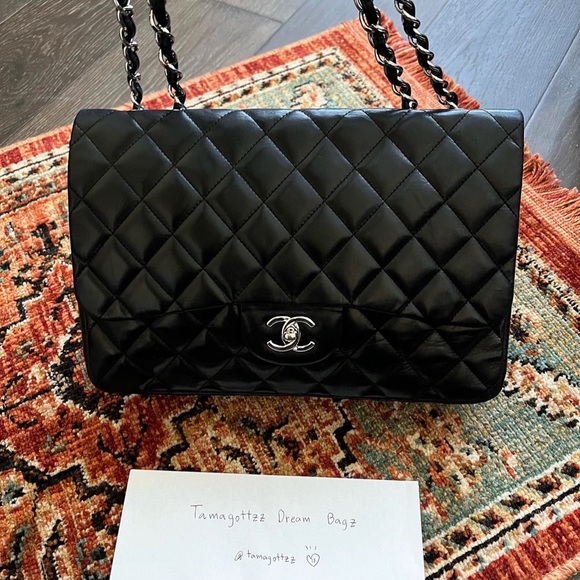 Chanel Classic Jumbo Black Single Flap Bag - Picture 3 of 10